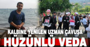 Kalp krizi sonucu hayatını kaybeden asker, törenle toprağa verildi