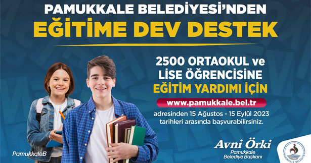 Pamukkale’nin eğitim yardımı başvuruları başlıyor