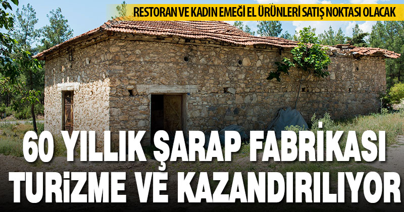 Çal’da atıl durumdaki şarap fabrikası, turizm tesisi olacak