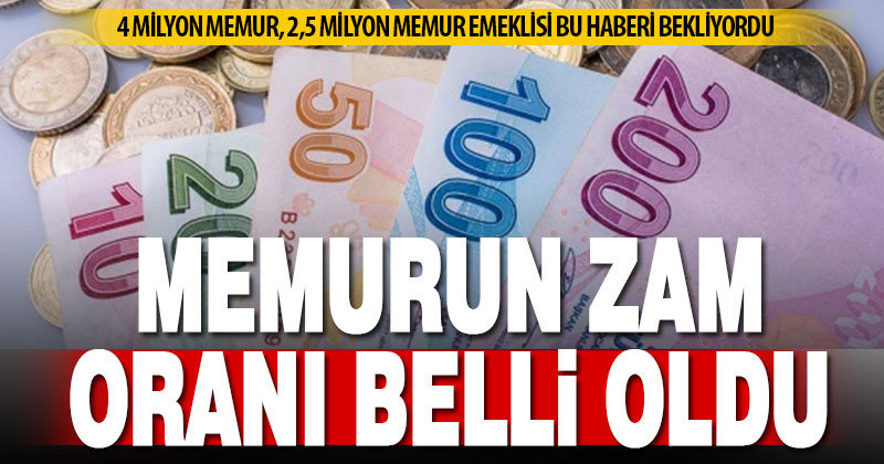 Memur ve memur emeklisi 2024-25 maaş artış oranları belli oldu