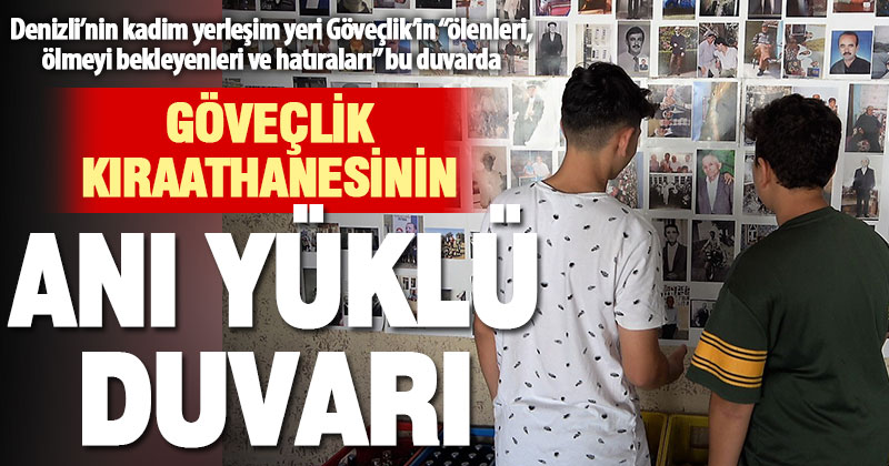 Göveçlik’in anı yüklü kıraathane duvarı zaman yolculuğu yaşatıyor