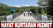 Başkan Osman Zolan Acıpayam’ı ziyaret etti, yapılan köprüleri inceledi