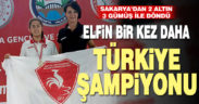 Büyükşehirli Elfin’den bir Türkiye Şampiyonluğu daha