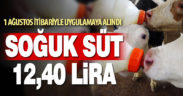 Denizli’de soğut süt fiyatı 12,40 olarak belirlendi