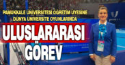 PAÜ Öğretim Üyesine, Dünya Üniversite Oyunlarında uluslararası görev