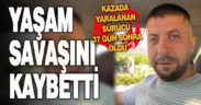 Denizli’de 2 otomobilin çarpışması sonucu 1 kişi öldü