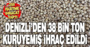 Denizli’den geçen yıl 38 bin ton kuruyemiş ihracatı yapıldı