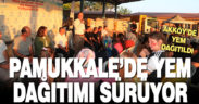 PAMUKKALE BELEDİYESİ YEM DAĞITIMINA AKKÖY’DE DEVAM ETTİ