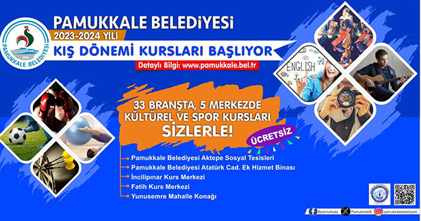 Pamukkale’de kış kursu başvuruları sürüyor