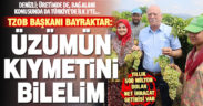 TZOB Genel Başkanı Bayraktar: Üzümün kıymetini bilelim