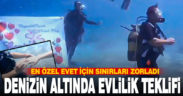 Denizin altında evlenme teklifi