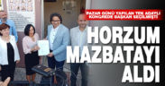 CHP İl Başkanı Ali Osman Horzum mazbatasını aldı