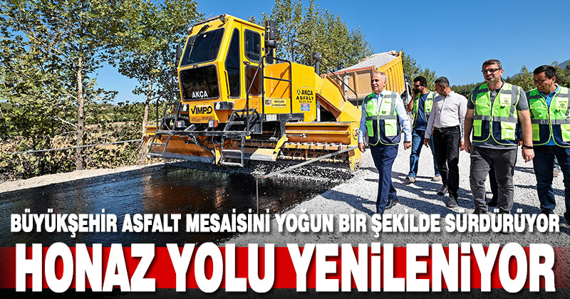 Büyükşehir eski Honaz yolunu yeniliyor