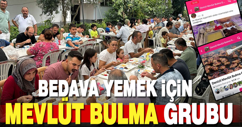 Bedava yemek için ‘Mevlüt Bulma’ grubu kurdular