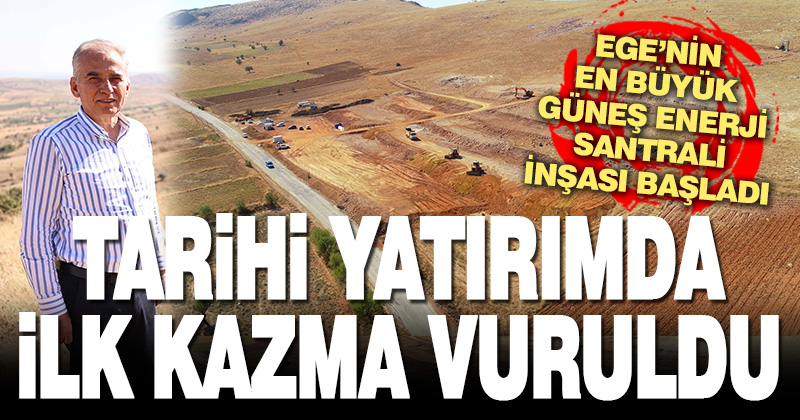 Tarihi yatırımda ilk kazma vuruldu
