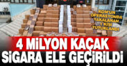 Denizli’de 4 milyon 310 bin sarma sigara ele geçirildi