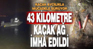 Denizli’de 43 bin 400 metre kaçak ağ imha edildi