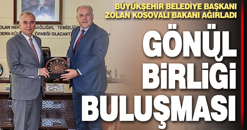 Başkan Zolan, Kosova Kalkınma Bakanını ağırladı