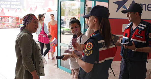 Denizli jandarmasından KADES uyarısı