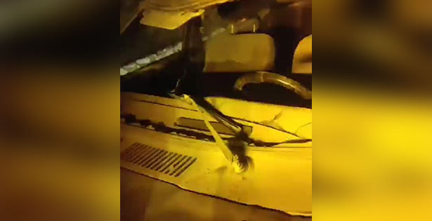 Takla atan otomobilde 4 kişi yaralandı