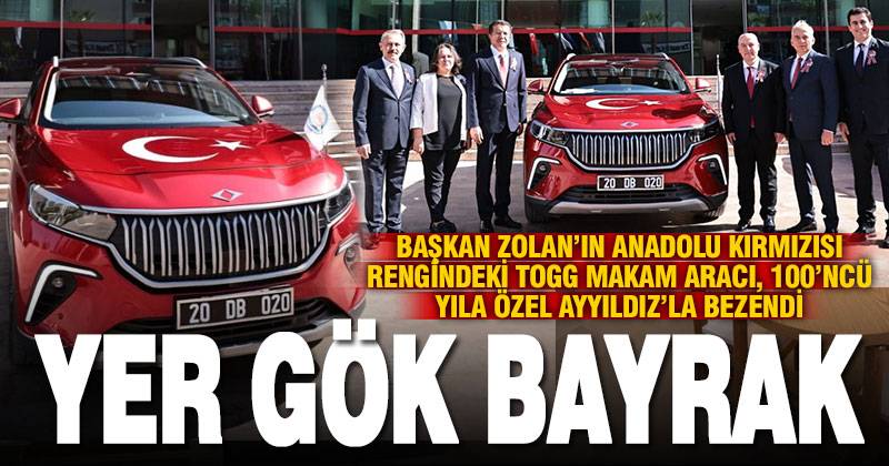 DBB’ye ait TOGG makam aracı 100’ncü yıla özel Ayyıldız ile süslendi