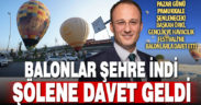 Pamukkale Gençlik ve Havacılık Festivali’ne Başkan Örki’den balonlarla davet
