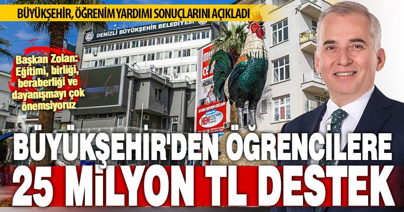 Büyükşehir, öğrenim yardımı sonuçlarını açıkladı