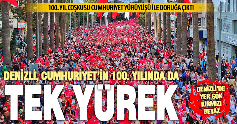 7’den 70’e onbinler Cumhuriyet Yürüyüşü’nde