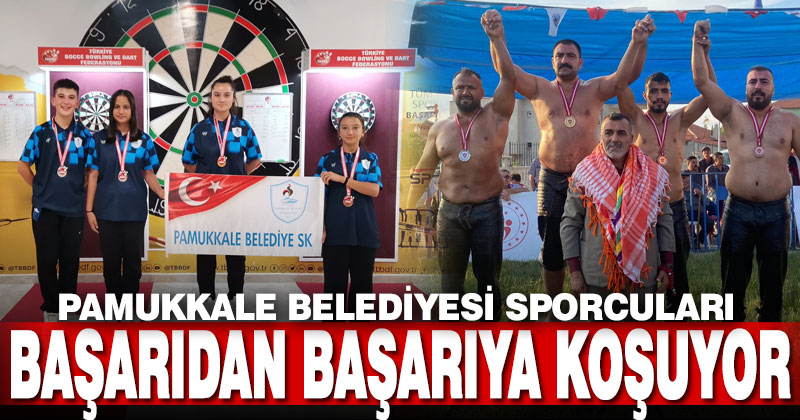 Pamukkale Belediyesi sporcuları başarıdan başarıya koşuyor