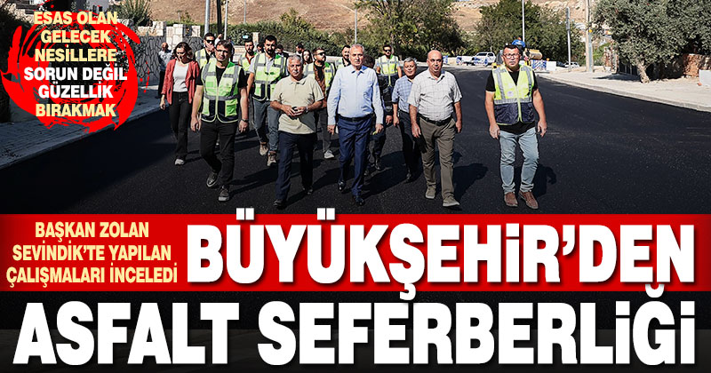 Büyükşehir’in asfalt seferberliği sürüyor
