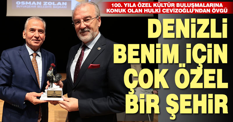 100. yıla özel Kültür Buluşmalarına Hulki Cevizoğlu konuk oldu