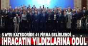 Denizli’de ihracat şampiyonu 41 firma ödüllendirildi