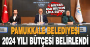 PAMUKKALE BELEDİYESİ 2024 YILI BÜTÇESİ BELİRLENDİ