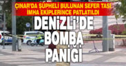 Denizli’de şüpheli paket patlatıldı