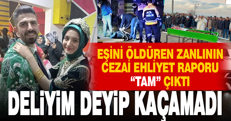 Eşi Elif’i bıçaklayarak öldüren sanığa ‘cezai ehliyeti tam’ raporu