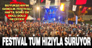 Büyükşehir’in gençlik festivali hafta sonu da dolu dolu geçecek