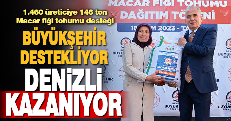 Büyükşehir’den 1.460 üreticiye 146 ton Macar fiği tohumu desteği