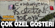 Liseliler Cumhuriyetin 100. yaşı ve Atatürk’ün imzasını çizdi