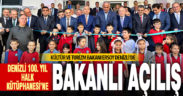 Denizli 100. Yıl Halk Kütüphanesi Bakan Ersoy’un da katılımıyla açıldı