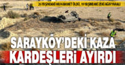 Yoldan çıkıp takla atan otomobildeki iki kardeşten biri öldü