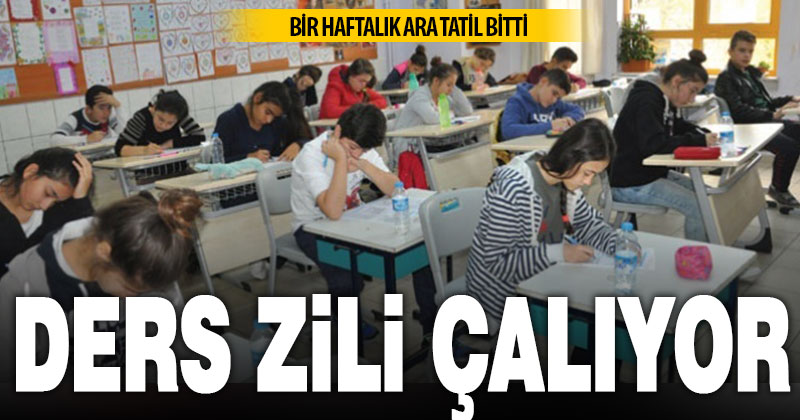Okullarda ara tatil sonrası ilk ders zili yarın çalacak