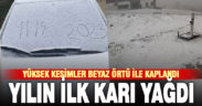 Denizli’ye kışın ilk karı düştü