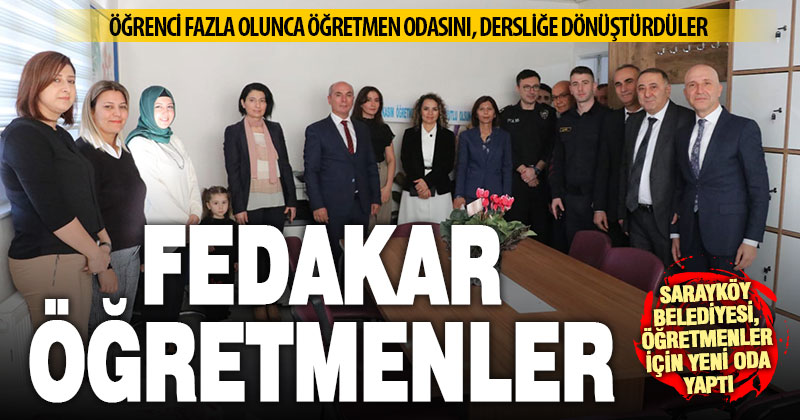 Fedakar öğretmenler, öğrenciler için kendi odalarını dersliğe çevirdiler