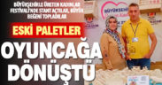 Eski paletler çocuklar için oyuncağa dönüştü