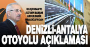 Ulaştırma ve Altyapı Bakanı Uraloğlu’ndan Denizli-Antalya otoyolu açıklaması