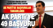 Ak Parti Denizli teşkilatına 49 başkan adaylığı başvurusu yapıldı