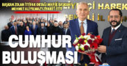 Başkan Zolan ittifak ortağı MHP İl Başkanı Mehmet Ali Yılmaz’ı ziyaret etti