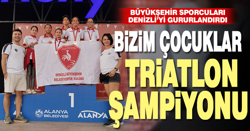 Büyükşehir sporcuları Triatlon Türkiye Şampiyonu oldu