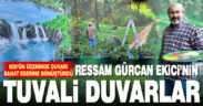 Ressam Gürcan Ekici’nin tuvali duvarlar