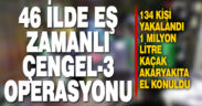 Akaryakıt kaçakçılığına yönelik 46 ilde eş zamanlı operasyon